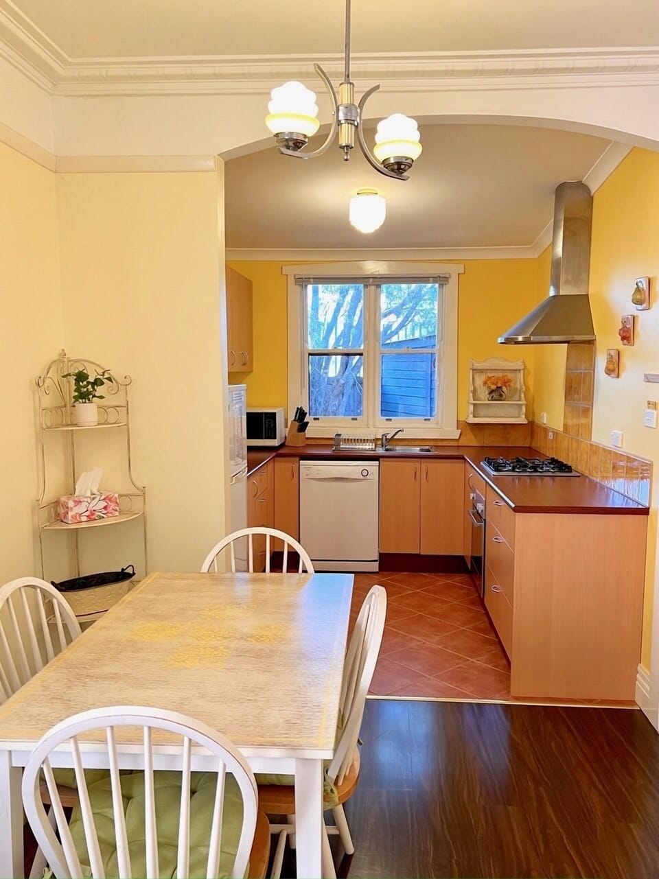 Kitchen and dining area