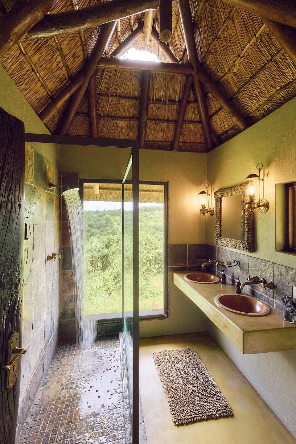 Luxury Tent, Mountain View | Bathroom | Shower, rainfall showerhead, free toiletries, towels