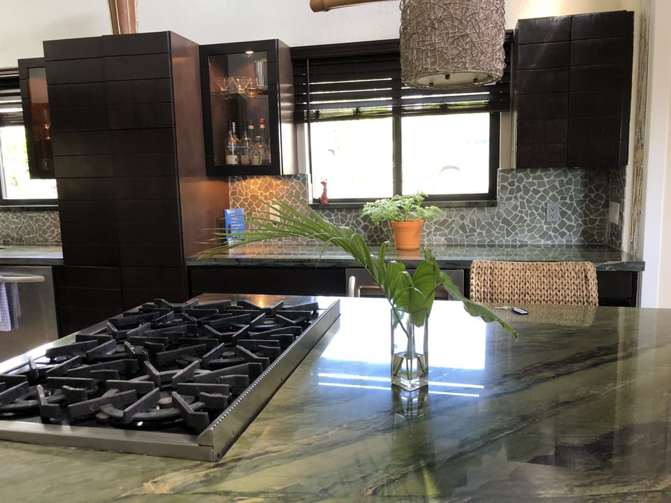 kitchen and liquor cabinet