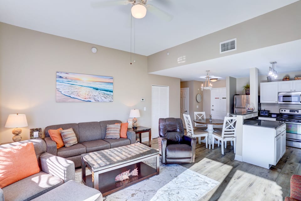 Spacious Living Room with Balcony Access