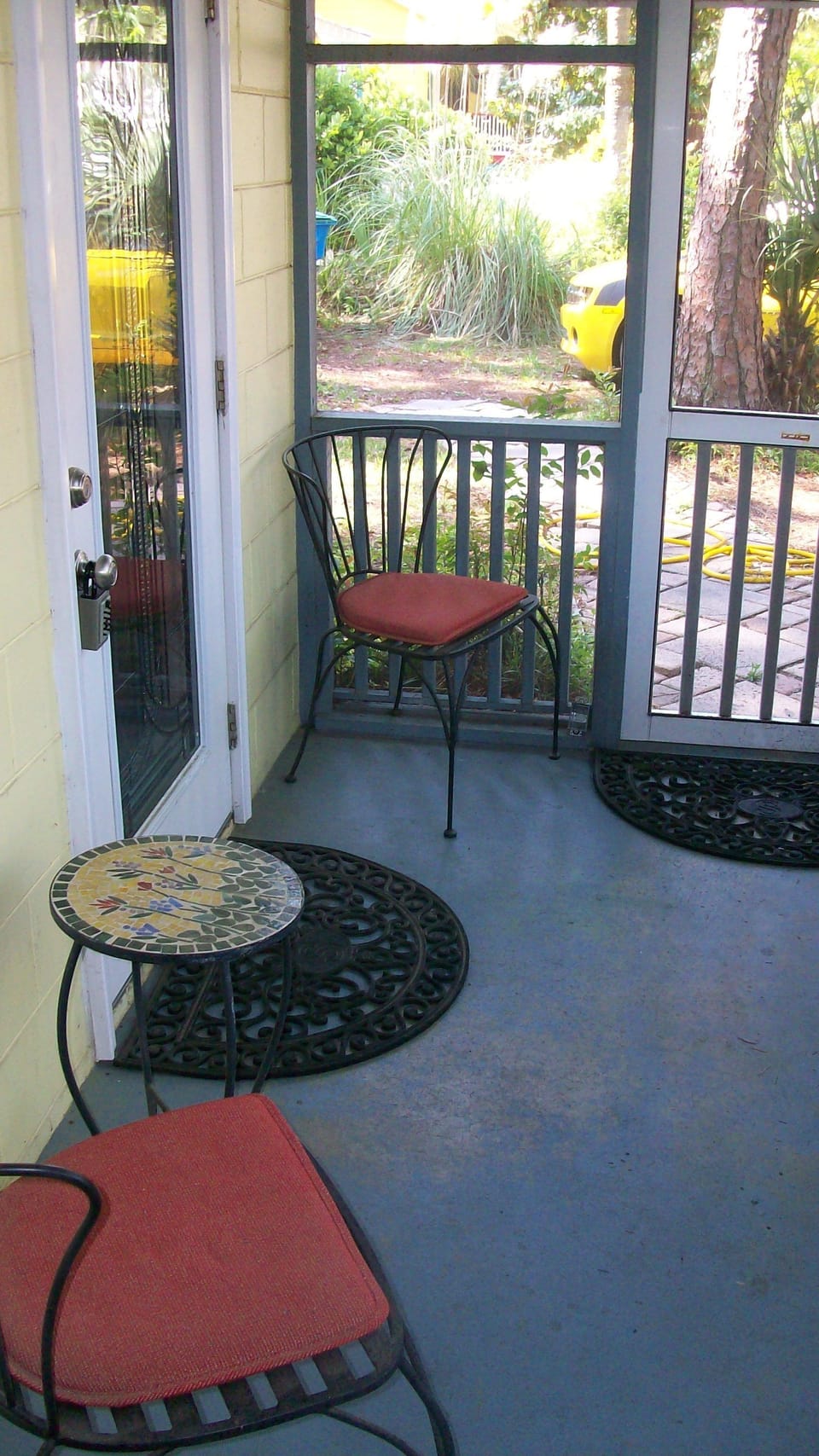 Enjoy the breeze and salt air on the screened porch. Perfect end to a day of sun