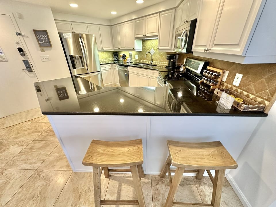 Fully stocked kitchen