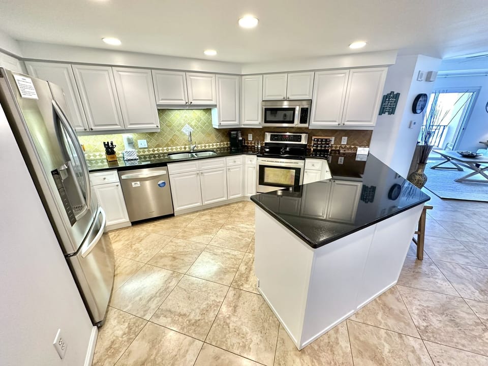 Fully stocked kitchen