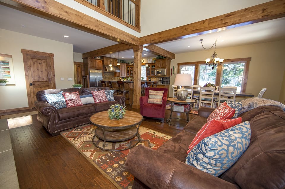 Spacious and welcoming Great Room looking towards kitchen. No one is left out!