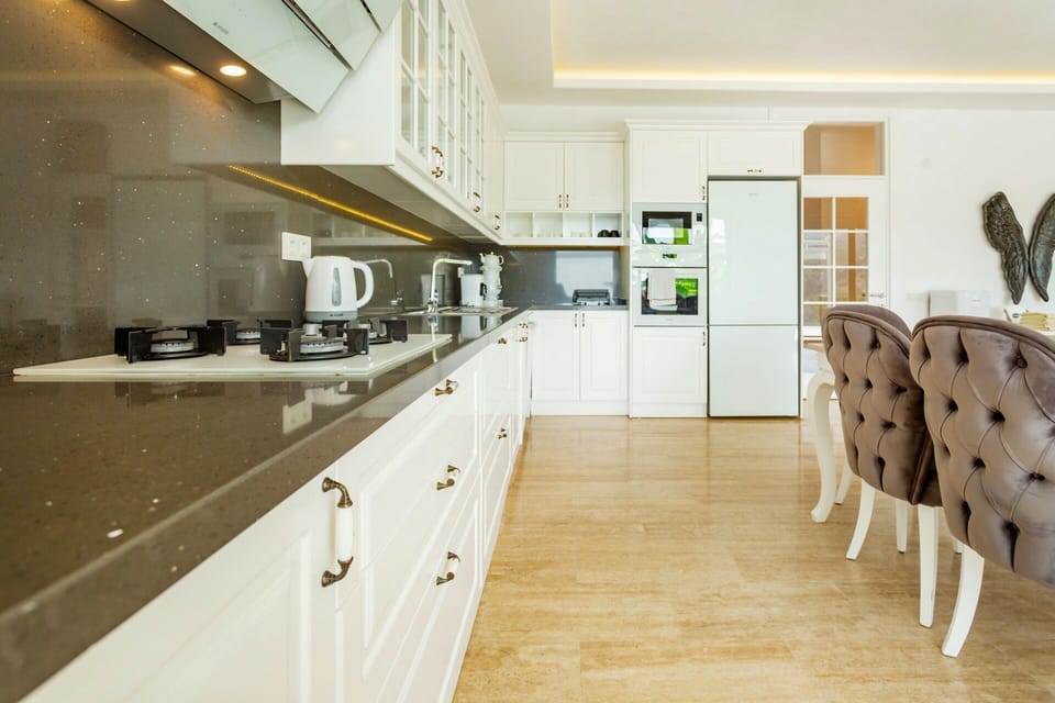 Deluxe Villa, Non Smoking | Private kitchen | Full-size fridge, oven, stovetop, dishwasher