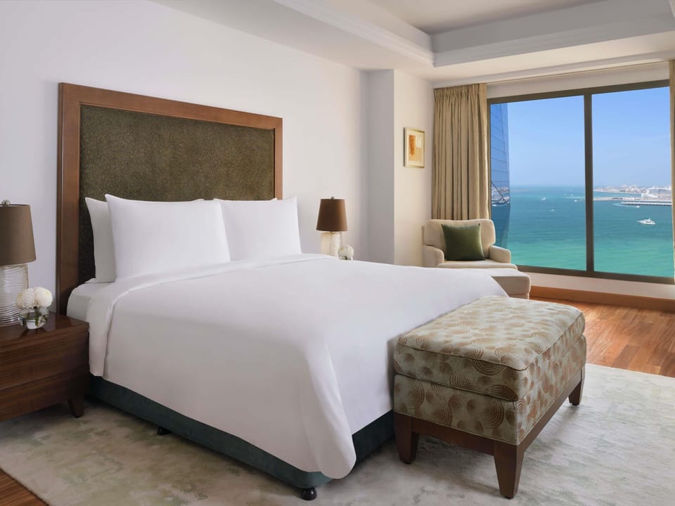 Royal Suite, 1 Double Bed, Balcony, Partial Sea View | Minibar, in-room safe, desk, laptop workspace