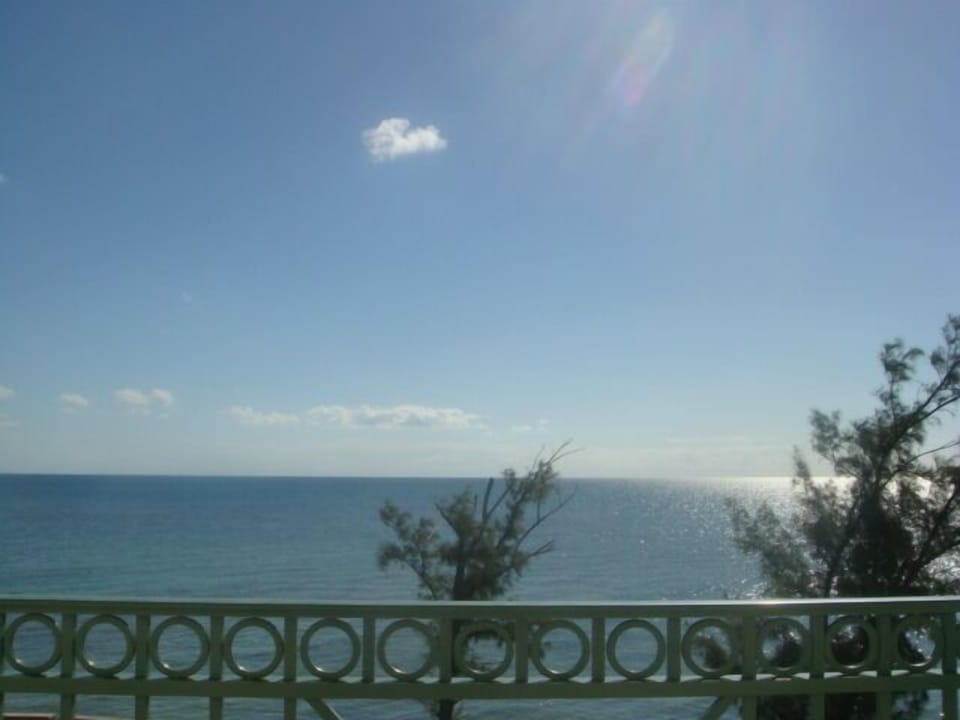 View from top balcony