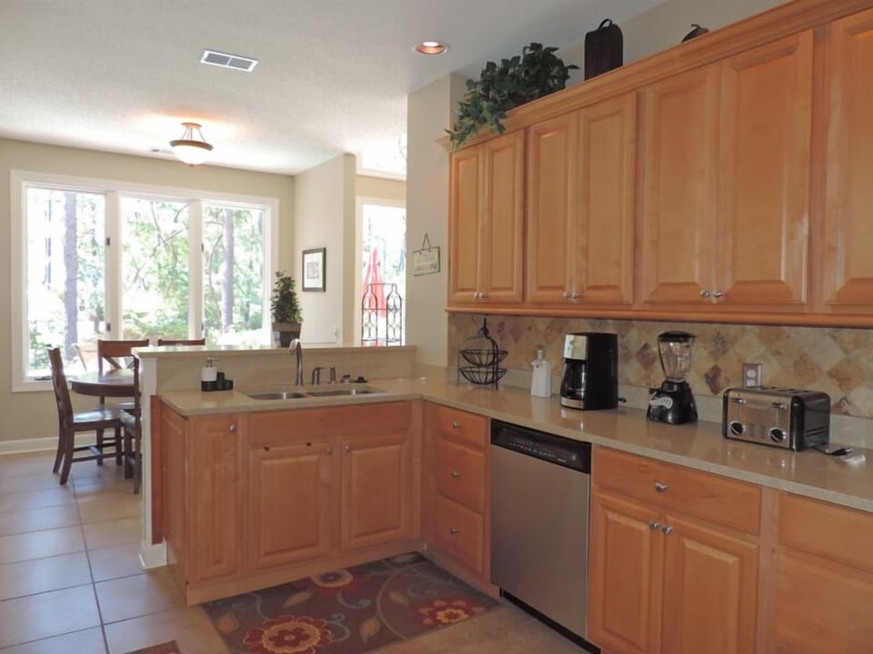 Fully Equipped Kitchen with Granite Countertops