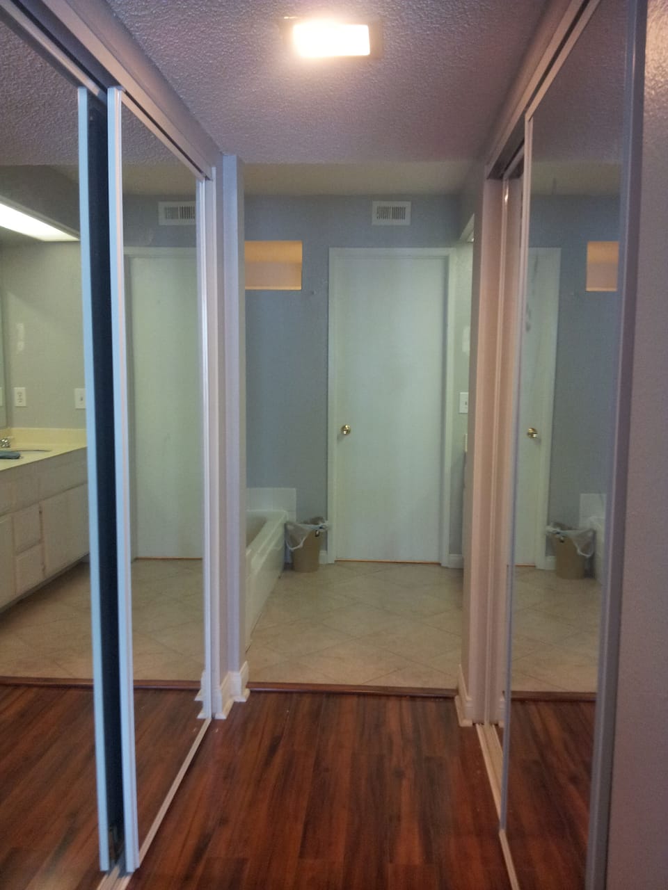 Master's bedroom entrance into Master's bathroom