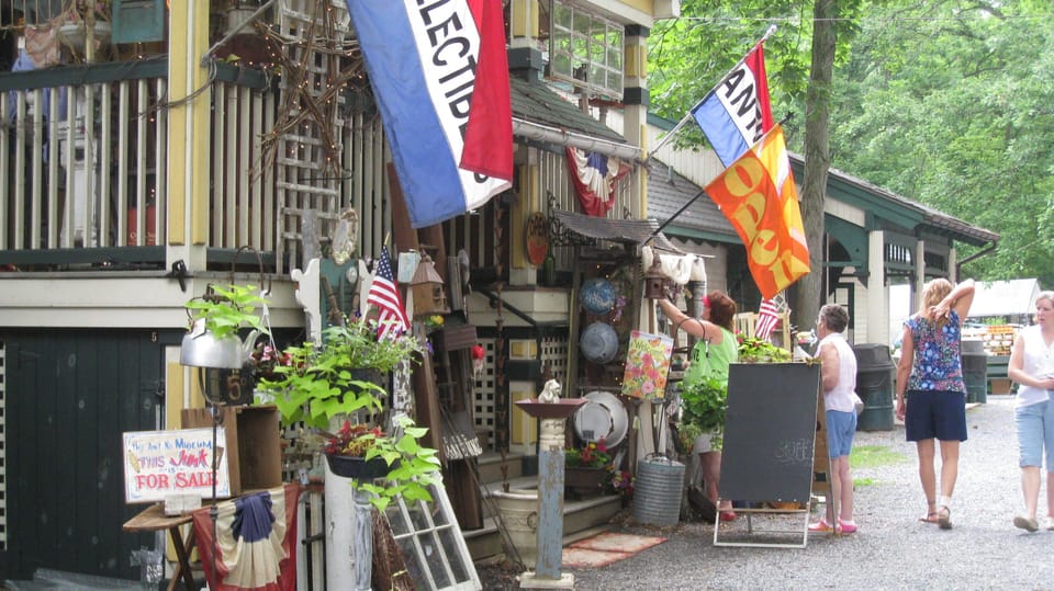 Lots of antique shopping ten minutes away in Adamtown