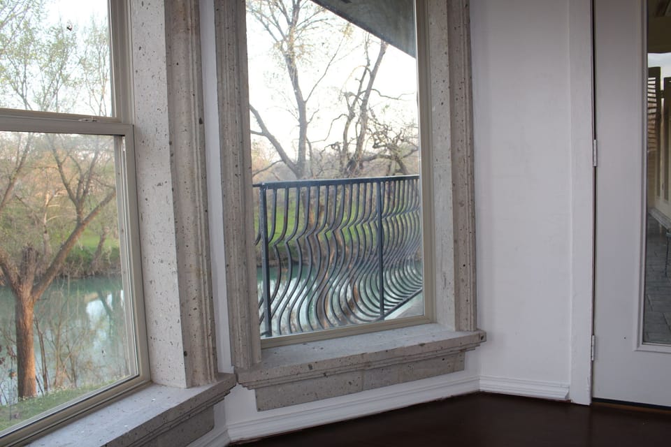 river view from the master bedroom sitting area