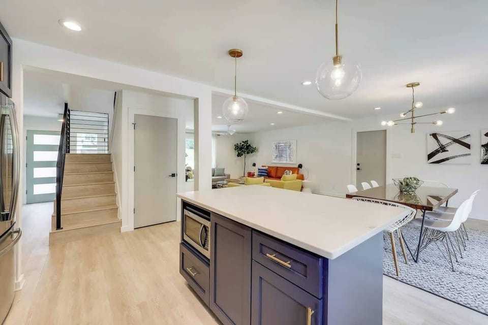 The open floor plan is perfect for entertaining 
