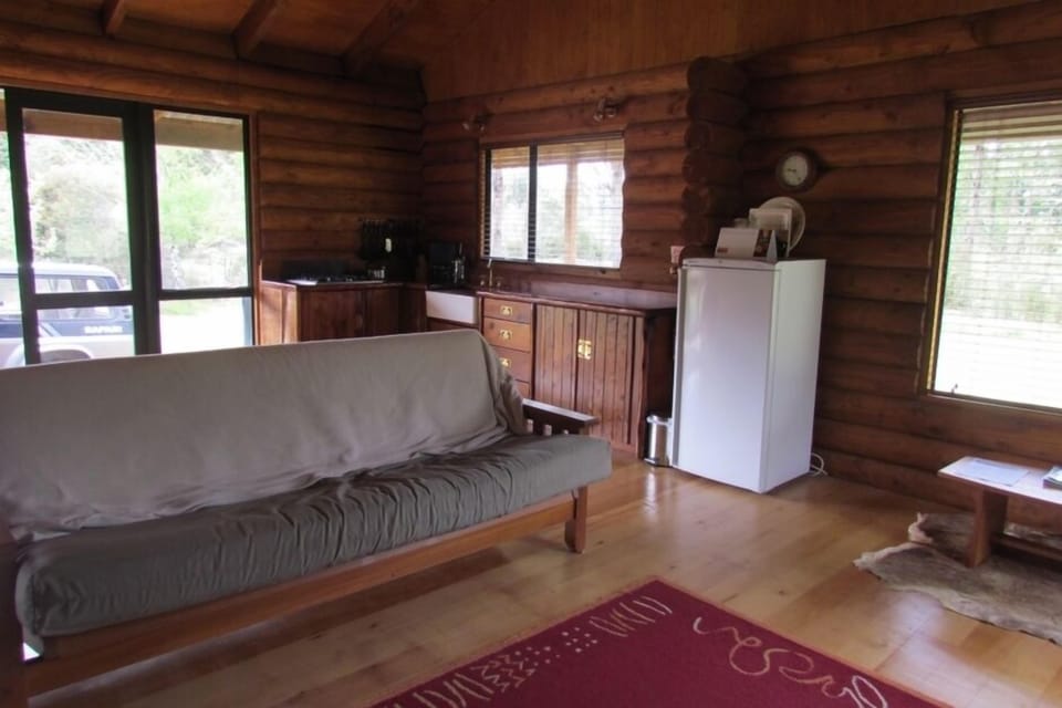 Double sofa bed in lounge