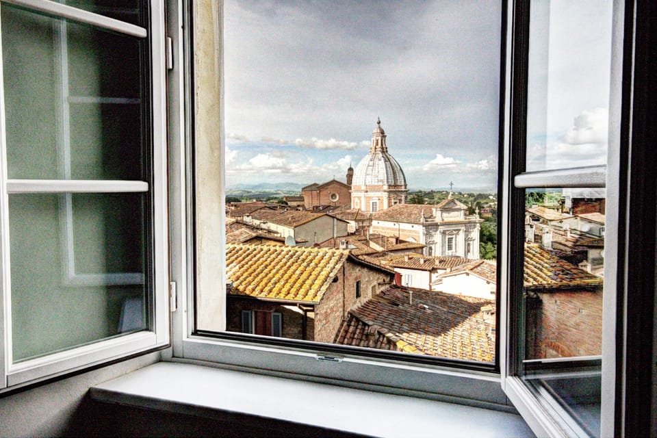 View from the living and from the kitchen