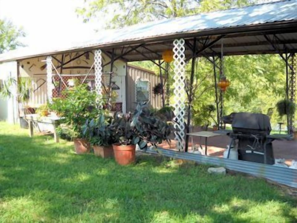 Relax and cook-out with view overlooking a section of Little Buffalo River.