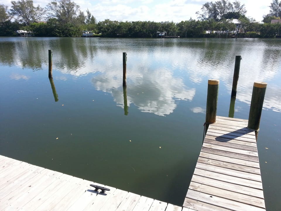 Free private dockage is available across the street from the unit
