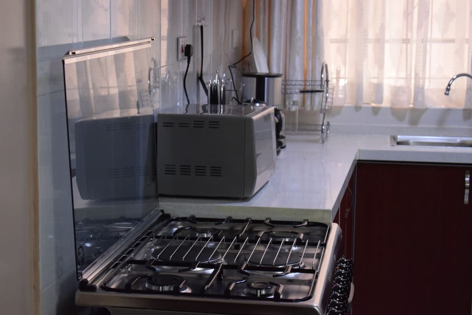 Basic Double Room Single Use, 3 Bedrooms | Private kitchen | Full-size fridge, microwave, stovetop, coffee/tea maker