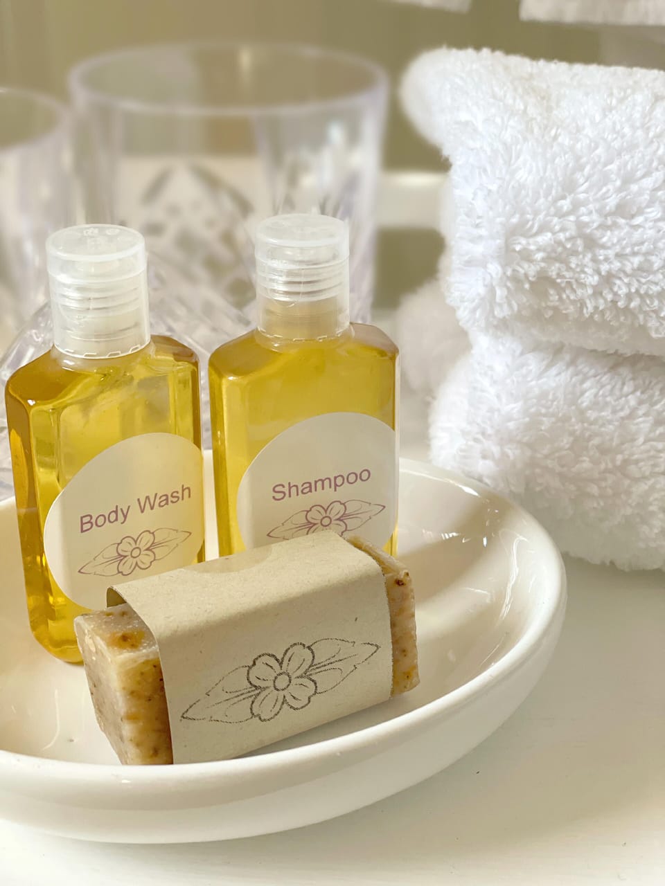 Aster | Bathroom | Free toiletries, hair dryer, towels