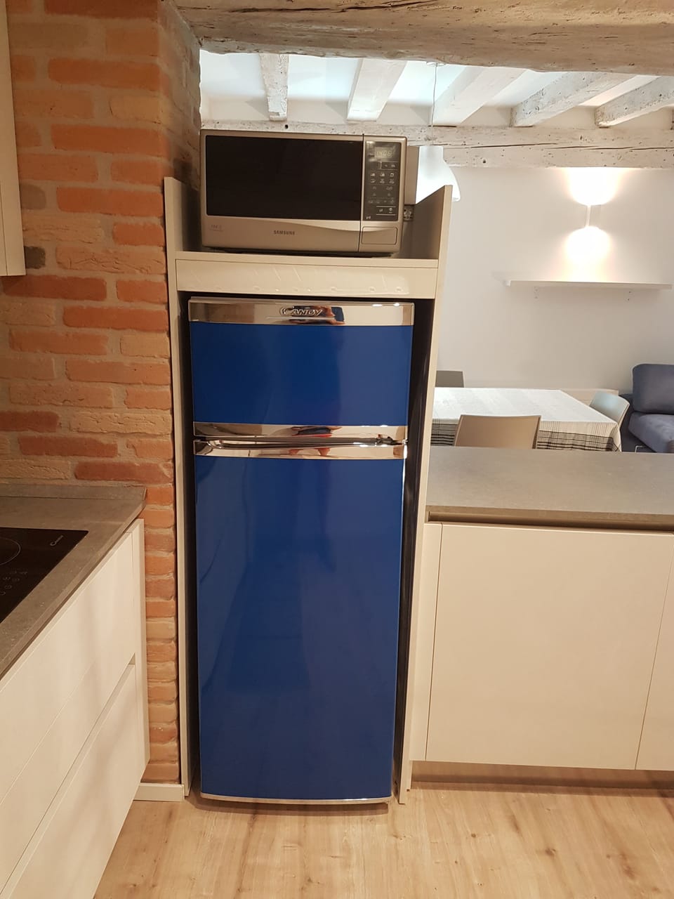Premium Apartment | Private kitchen | Full-size fridge, microwave, stovetop, dishwasher