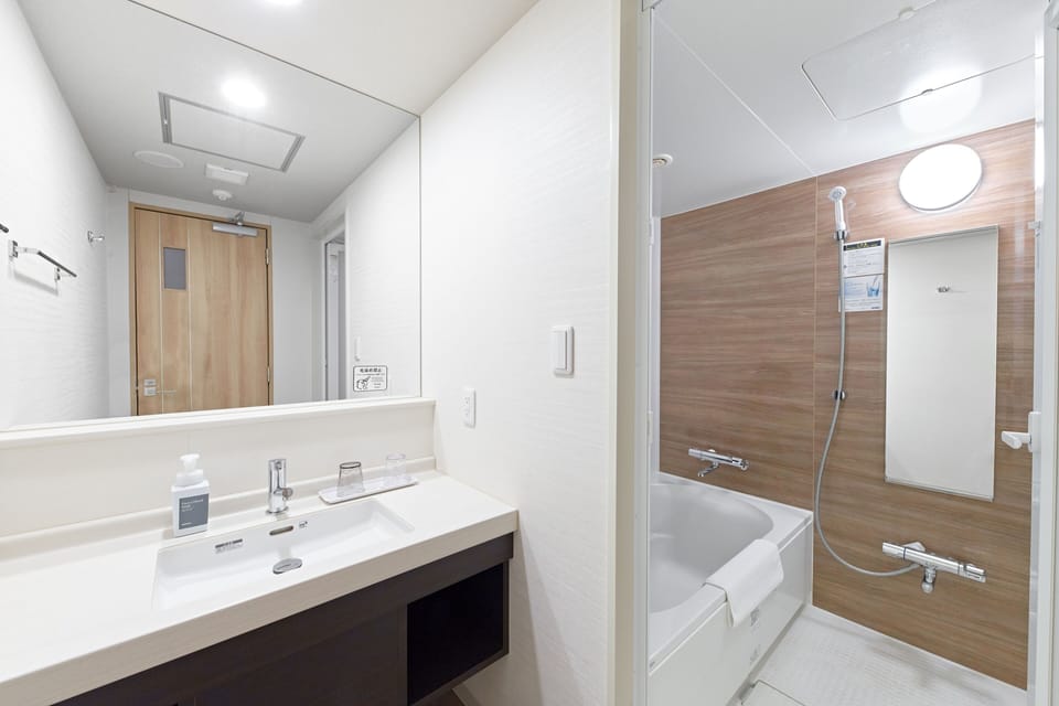 Deluxe Twin Room, Non Smoking | Bathroom amenities | Combined shower/tub, free toiletries, hair dryer, bathrobes