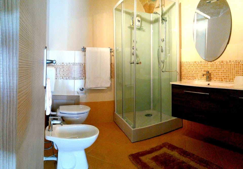 Double Room | Bathroom | Shower, hydromassage showerhead, free toiletries, hair dryer