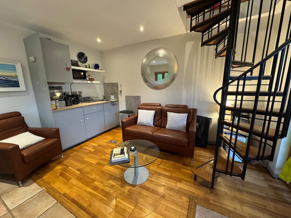 Superior Cottage, 1 King Bed, Non Smoking, Garden Area | Living area