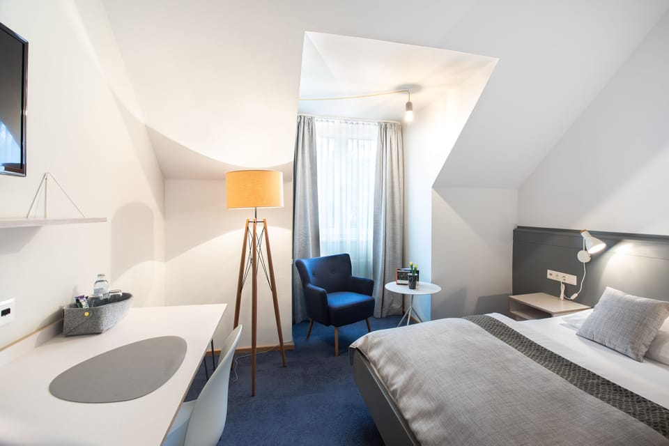 Single Room | Minibar, in-room safe, desk, laptop workspace