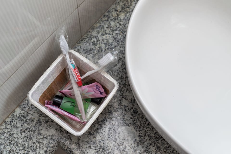 Deluxe Twin Room | Bathroom | Shower, rainfall showerhead, free toiletries, hair dryer