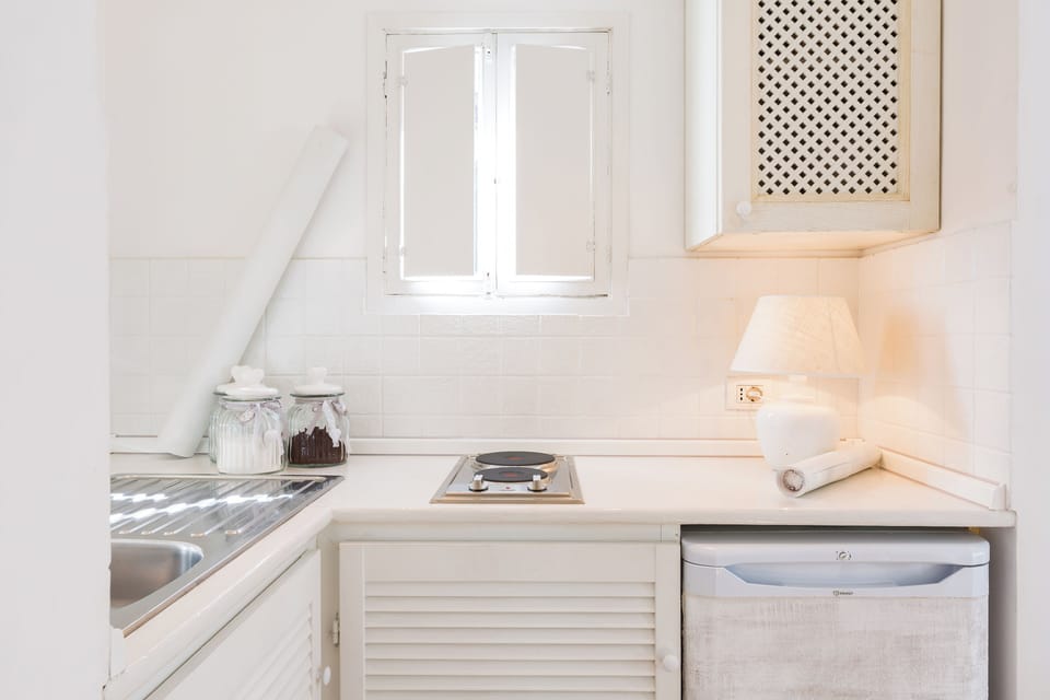 Apartment | Private kitchen | Fridge, stovetop, espresso maker, coffee/tea maker