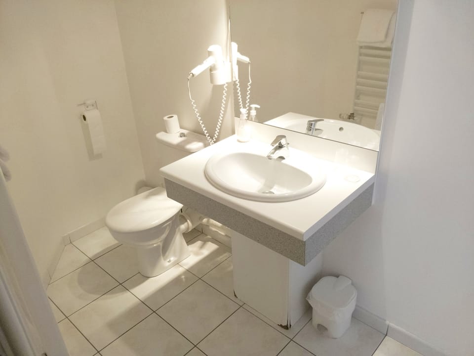 Standard Double Room, 1 Double Bed | Bathroom | Shower, free toiletries, hair dryer, towels