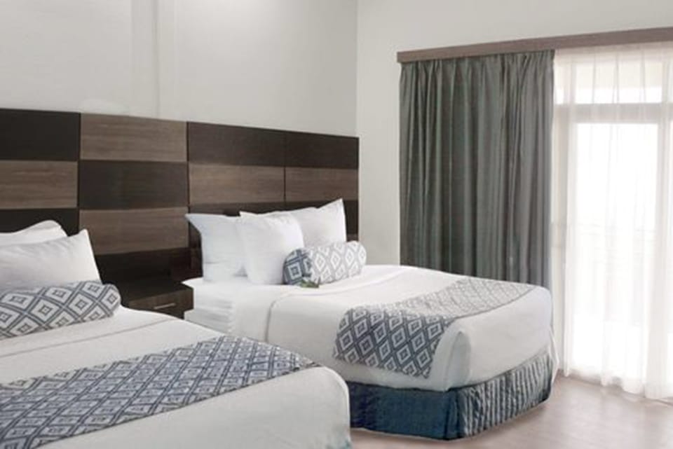 Executive Double Room, 2 Queen Beds, Non Smoking | Minibar, desk, blackout drapes, iron/ironing board (on request)