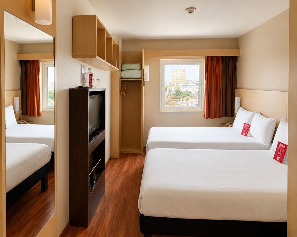 Blackout drapes, soundproofing, free WiFi, bed sheets