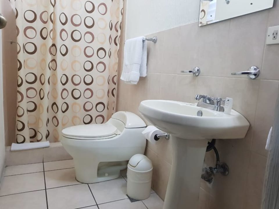 Classic Double Room, Non Smoking | Bathroom | Shower, free toiletries, hair dryer, towels