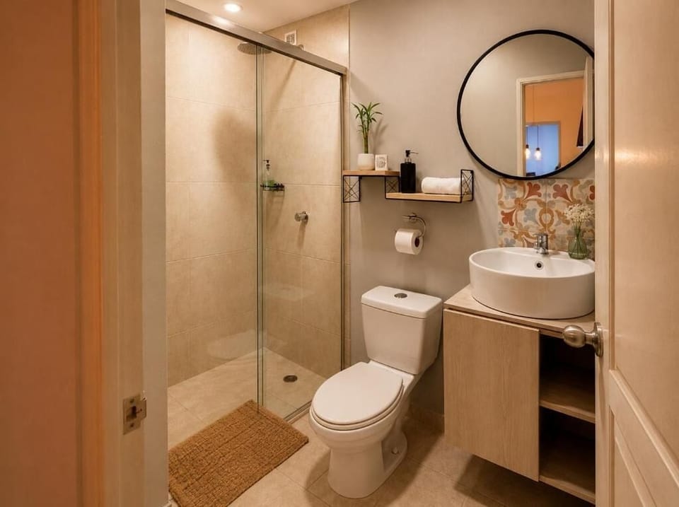 Triple Deluxe | Bathroom | Shower, towels