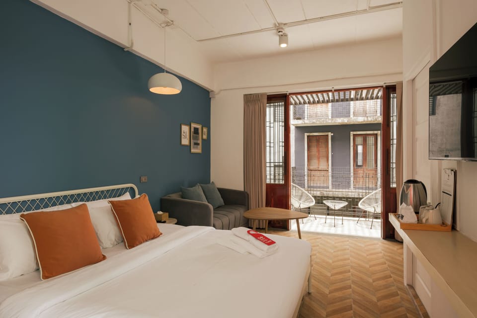Double Room with Balcony (Type B) | Blackout drapes, free WiFi, bed sheets