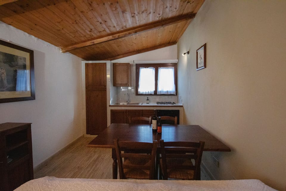 Apartment, 2 Bedrooms (Trilocale Villa Dini) | Private kitchen | Fridge