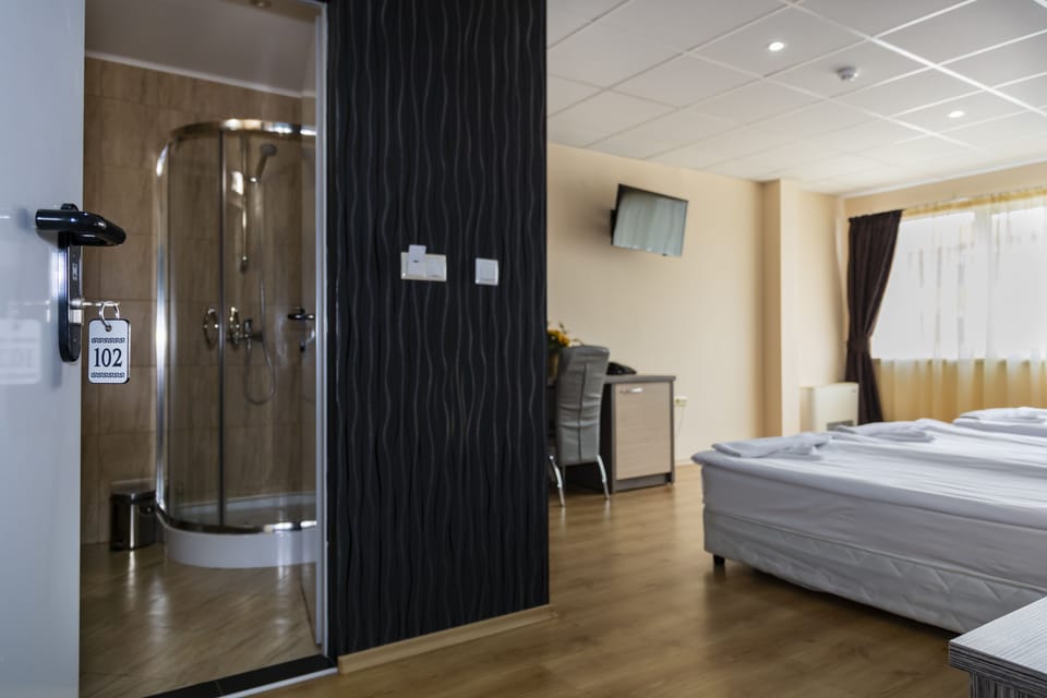 Comfort Triple Room, City View | Premium bedding, individually decorated, desk, laptop workspace