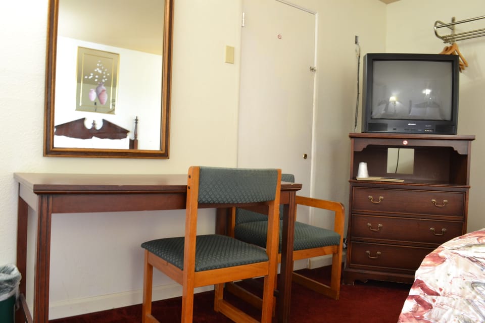Individually decorated, individually furnished, desk, iron/ironing board