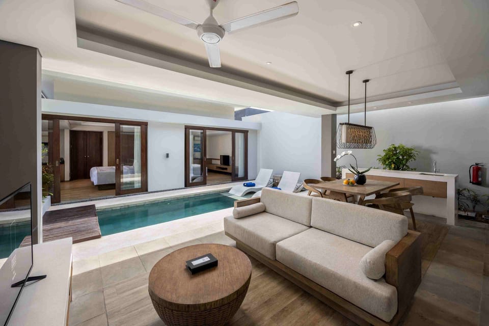 Deluxe Villa, 2 Bedrooms, Private Pool | Living area | Flat-screen TV