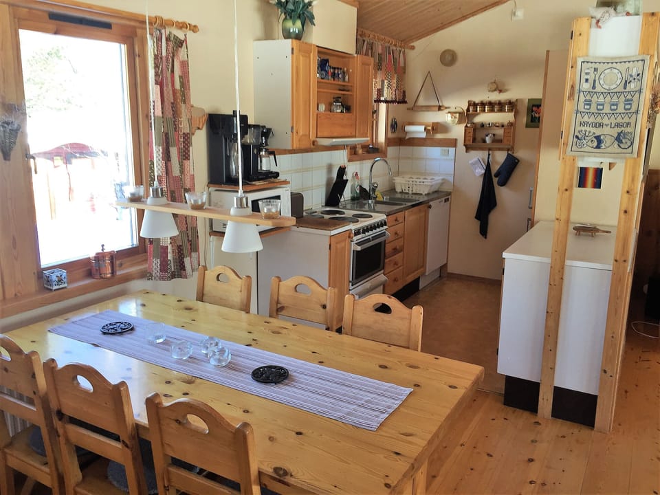 Family House, 3 Bedrooms, Non Smoking, Sauna | Private kitchen | Coffee/tea maker, full-size fridge, microwave, oven