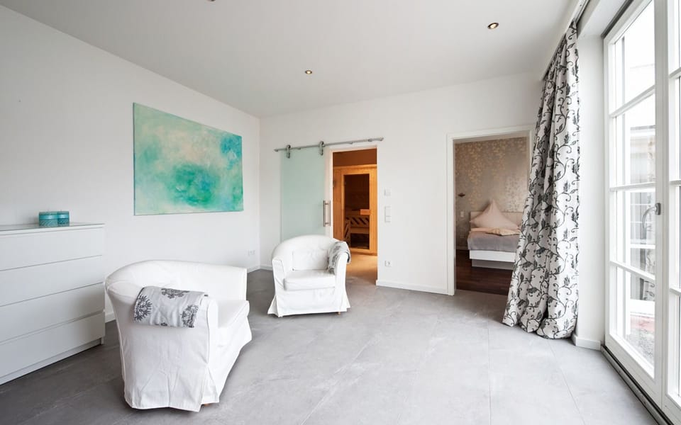 Suite (Liz) | Desk, blackout drapes, soundproofing, iron/ironing board