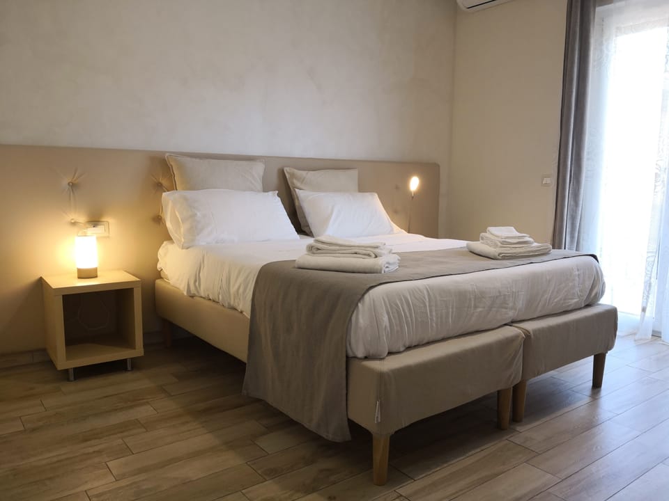 Memory foam beds, minibar, in-room safe, desk