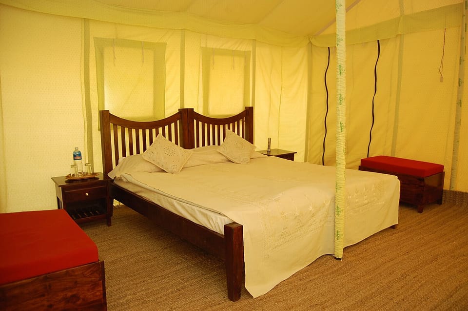Superior Tent, 1 King Bed, Non Smoking | Desk, iron/ironing board, bed sheets