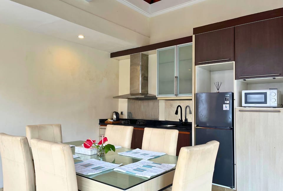 Family Villa, 3 Bedrooms, Private Pool | Private kitchenette | Full-size fridge, microwave, stovetop, coffee/tea maker