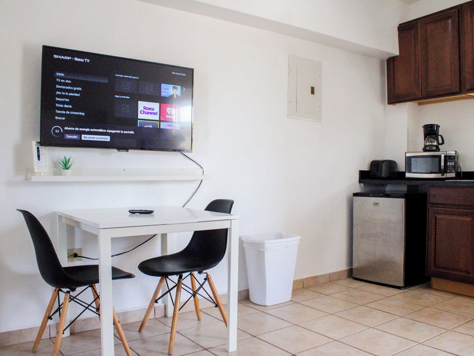 Apartment, 1 Bedroom | Private kitchen | Fridge, microwave, stovetop, coffee/tea maker