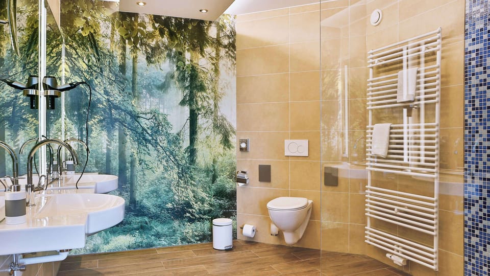Suite, 2 Double Beds, Balcony (Separate Living Room) | Hypo-allergenic bedding, in-room safe, individually decorated