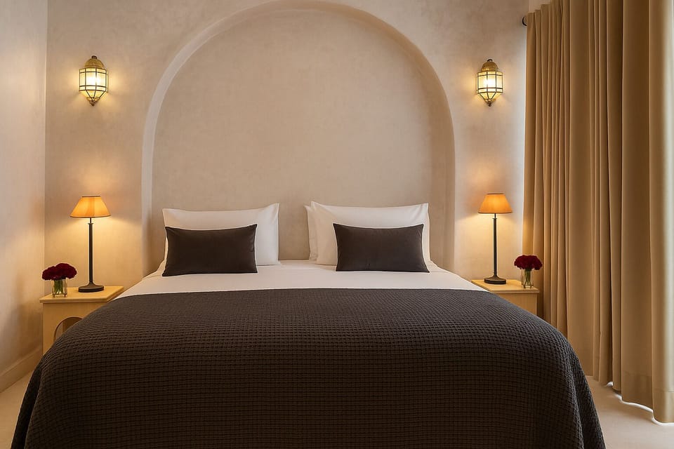 Velouria Double Room | Egyptian cotton sheets, premium bedding, Select Comfort beds