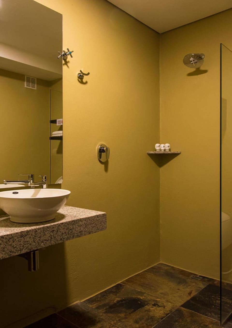Shower, hair dryer (on request), towels