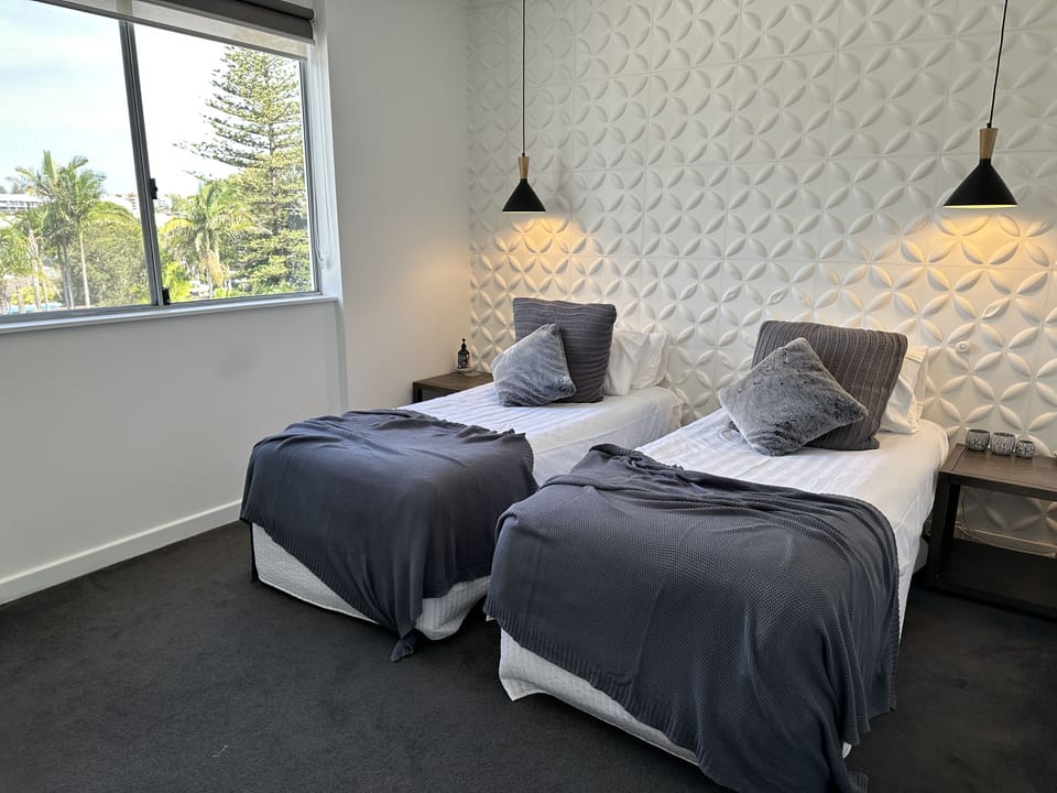 Master bedroom with ensuite - King bed split into 2 x king singles