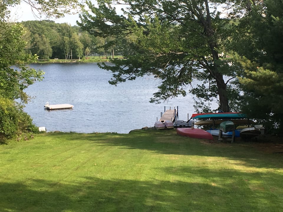 View of our field from up on the deck